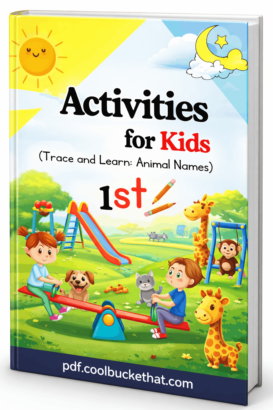 Activities for Kids 1st (Trace and Learn Animal Names)