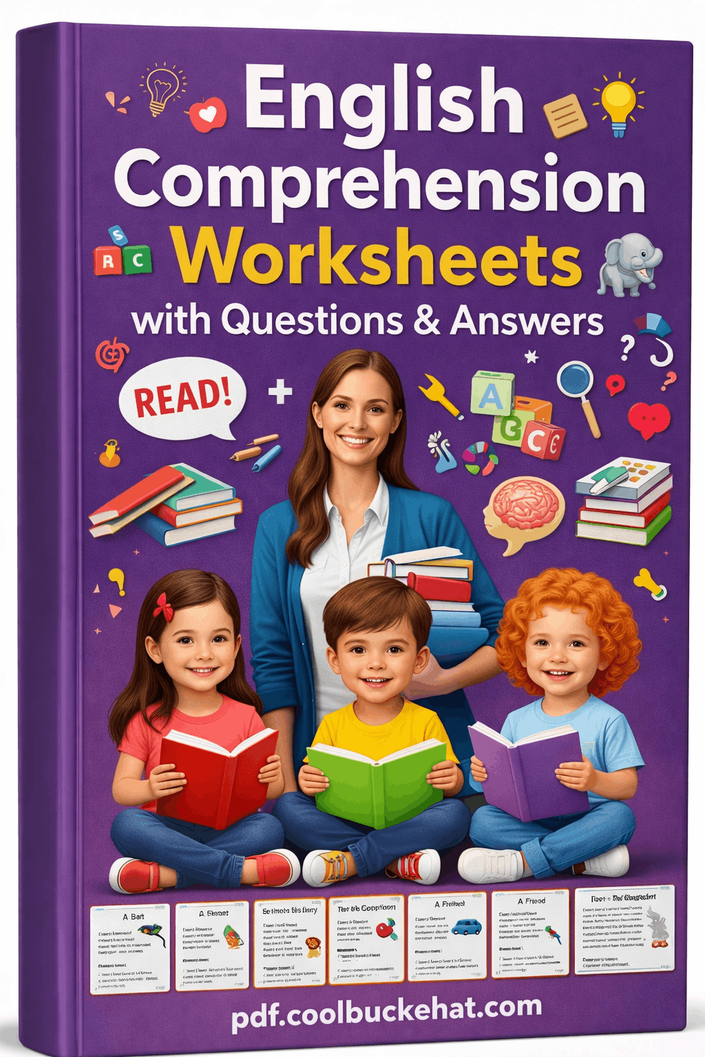 English Comprehension Worksheets with Questions & Answers
