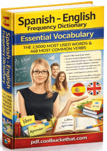 Spanish English Frequency Dictionary Book